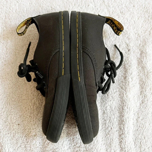 Dr. Doc Martens Kids Unisex 13 Black Santanita J Canvas Shoes Sneakers Lace Up - Picture 6 of 12